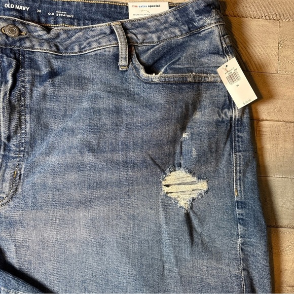 Old Navy O.G. Straight Shorts Cut Off Size 26 High Rise Secret Smooth Pockets - Picture 3 of 16